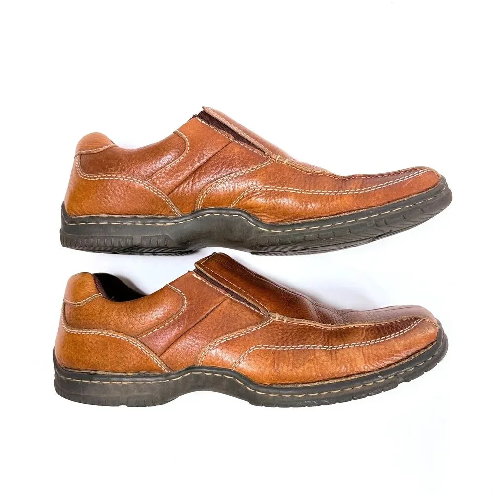 Bass Sequoia Mens Brown Leather Loafers Size 11‎ Academia